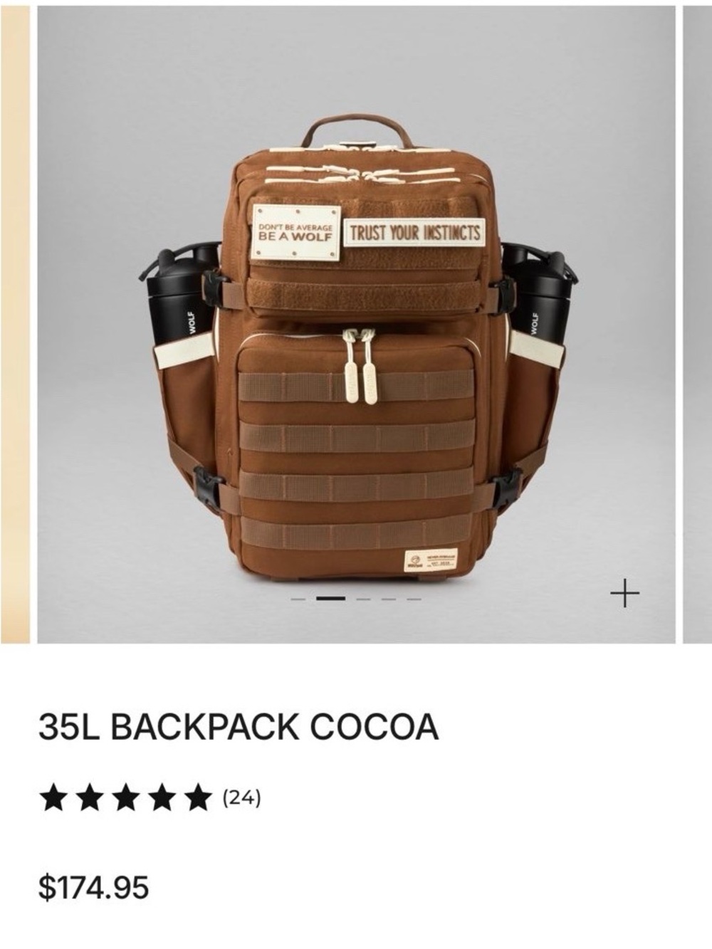 35L Cocoa Backpack - WolfPak